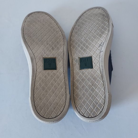 Frye Suede-Leather Loafer Flat Slip-On Casual Shoes Blue Men US8 main image 8